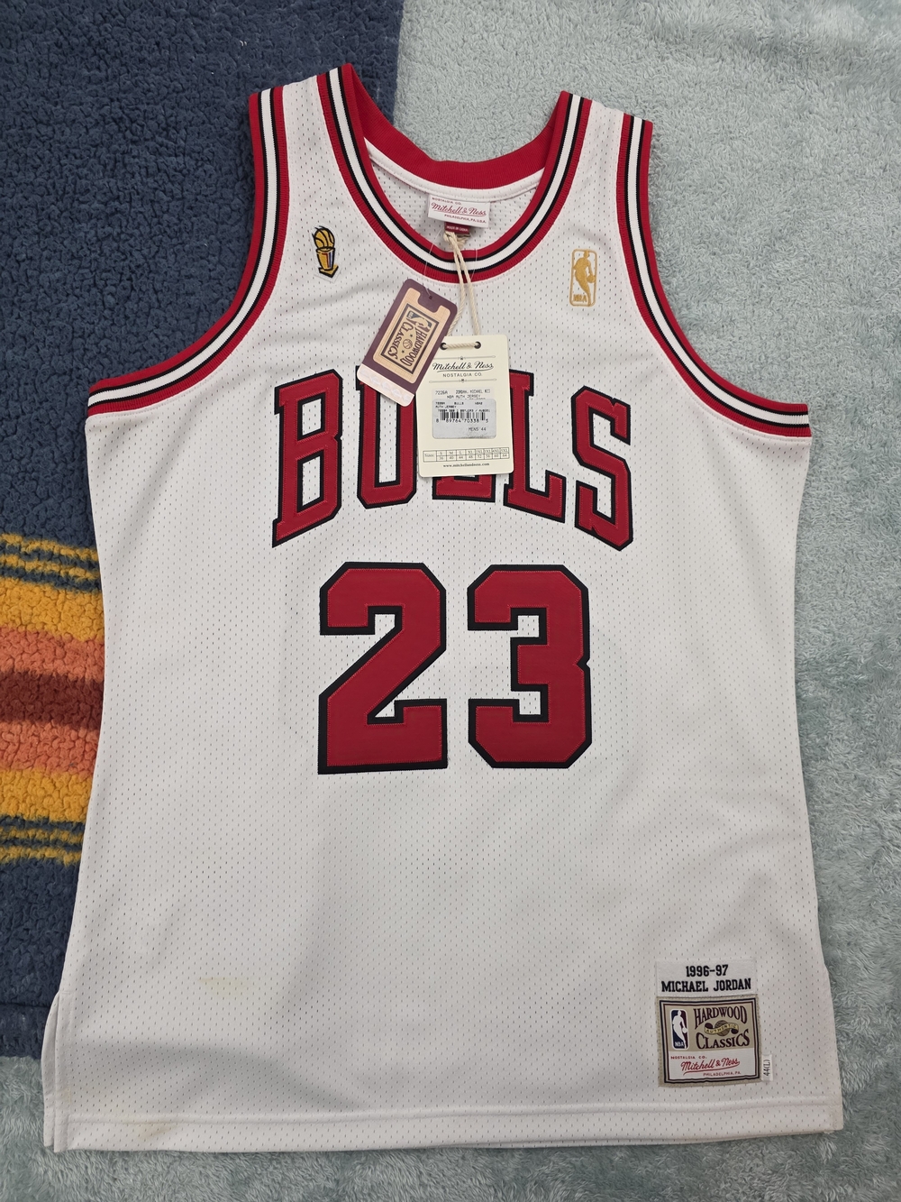 Chicago Bulls #23 White Red Basketball Jersey